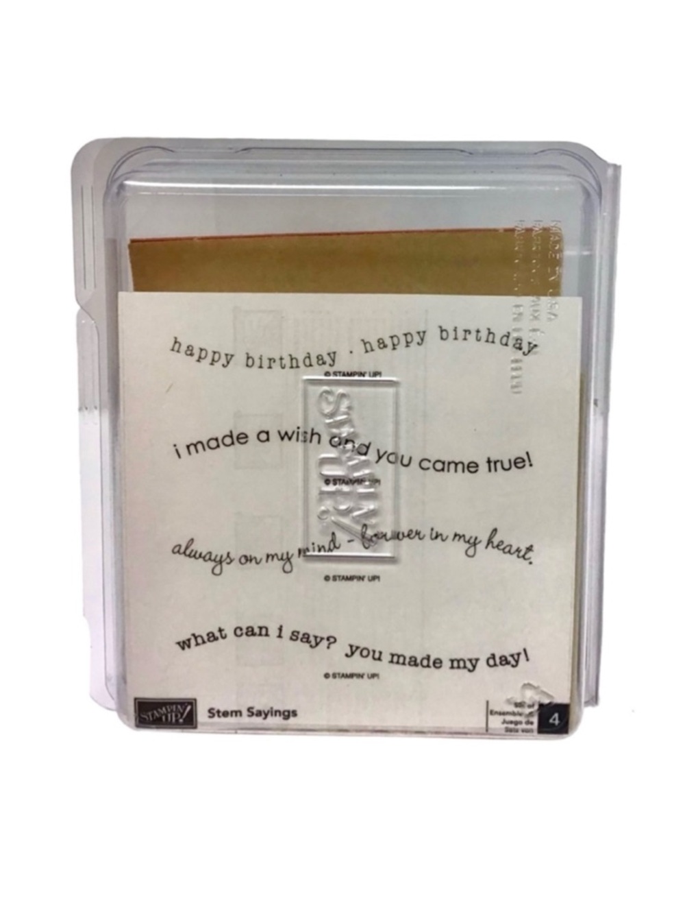 Stampin’ Up! “Stem Sayings” Rubber Stamp Set